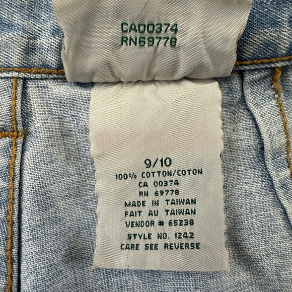 Vintage 90s denim shorts Small mom pleat front 8in inseam Northern Reflections - Picture 5 of 11